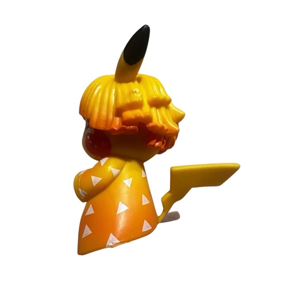 Pokemon Pikachu Agatsuma Zenitsu Demon Slayer Collectible PVC Figure Toy - Picture 2 of 3